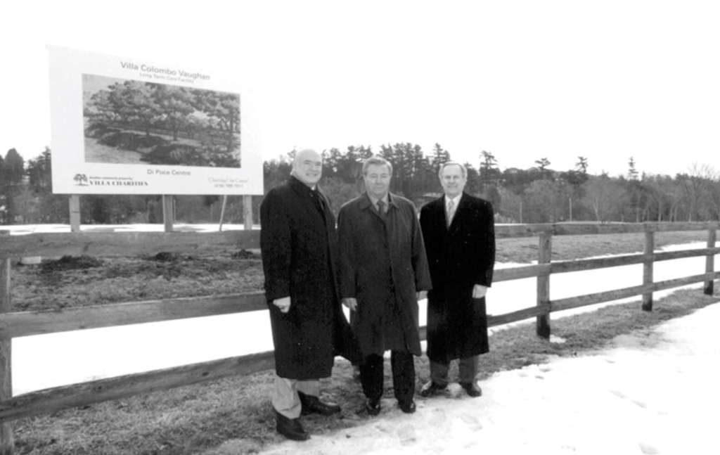 From the new site for Villa Colombo Vaughan (L to R) R. Bratty, J. Di Poce, D. Alfieri