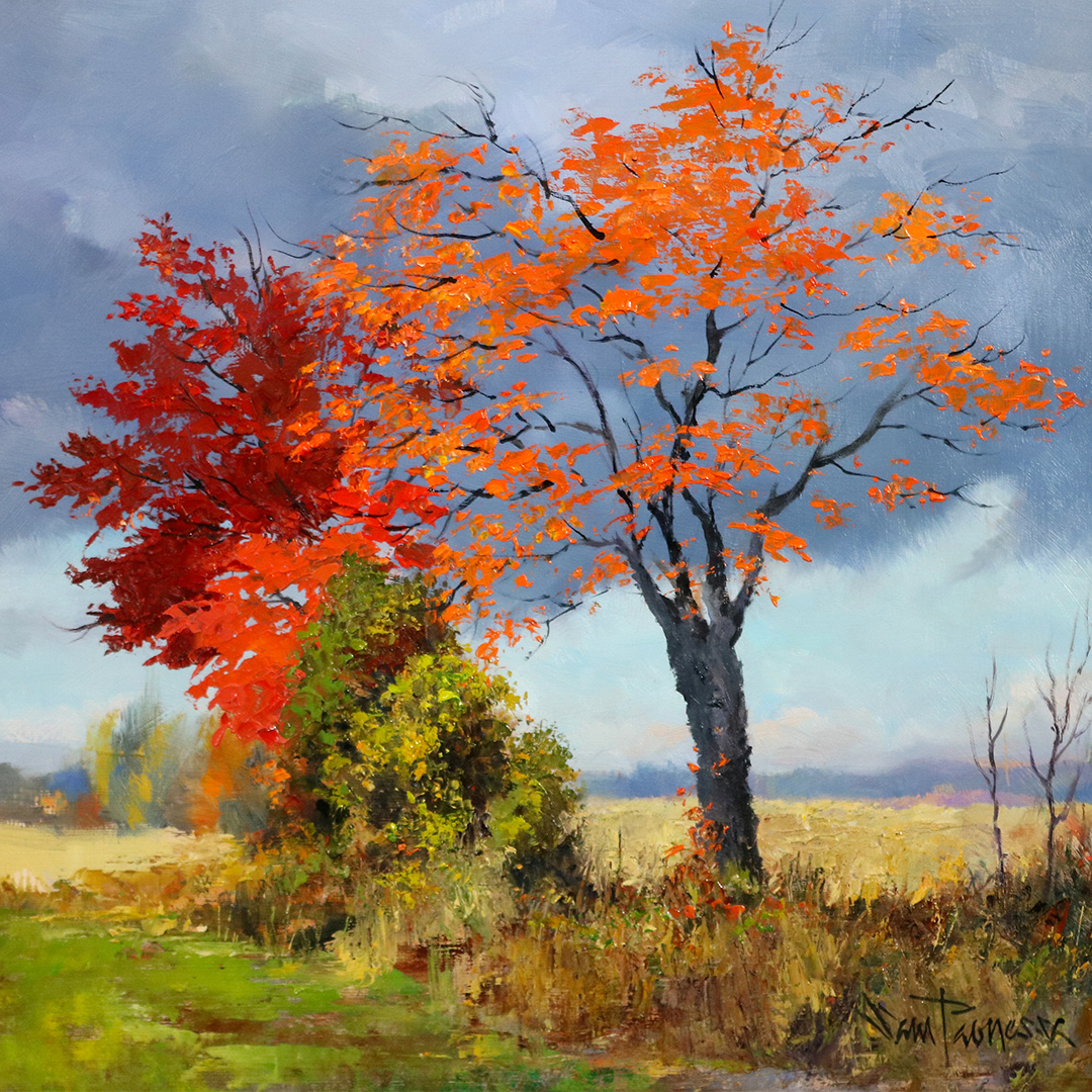 Painting of a Fall Landscape